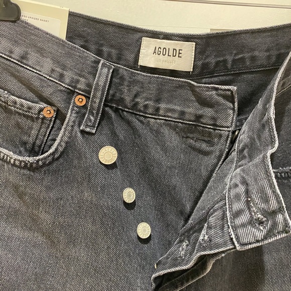 Agolde Criss Cross Upsized Short in Photogram - Picture 6 of 10